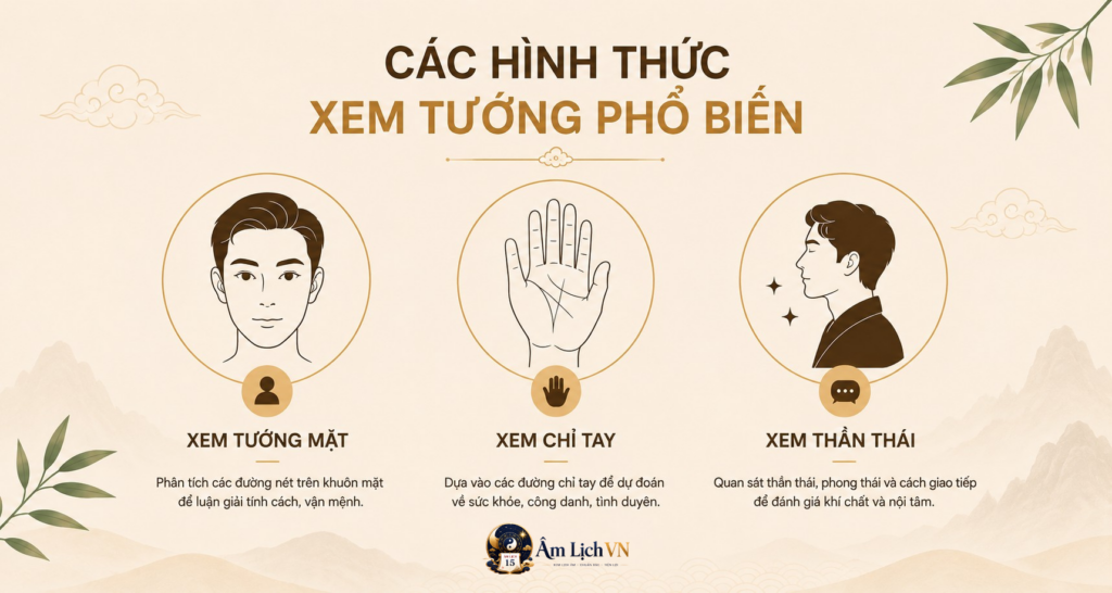 C&aacute;c H&igrave;nh Thức Xem Tướng Phổ Biến