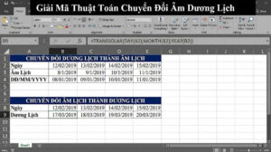 GIẢI MÃ THUẬT TOÁN CHUYỂN ĐỔI ÂM DƯƠNG LỊCH