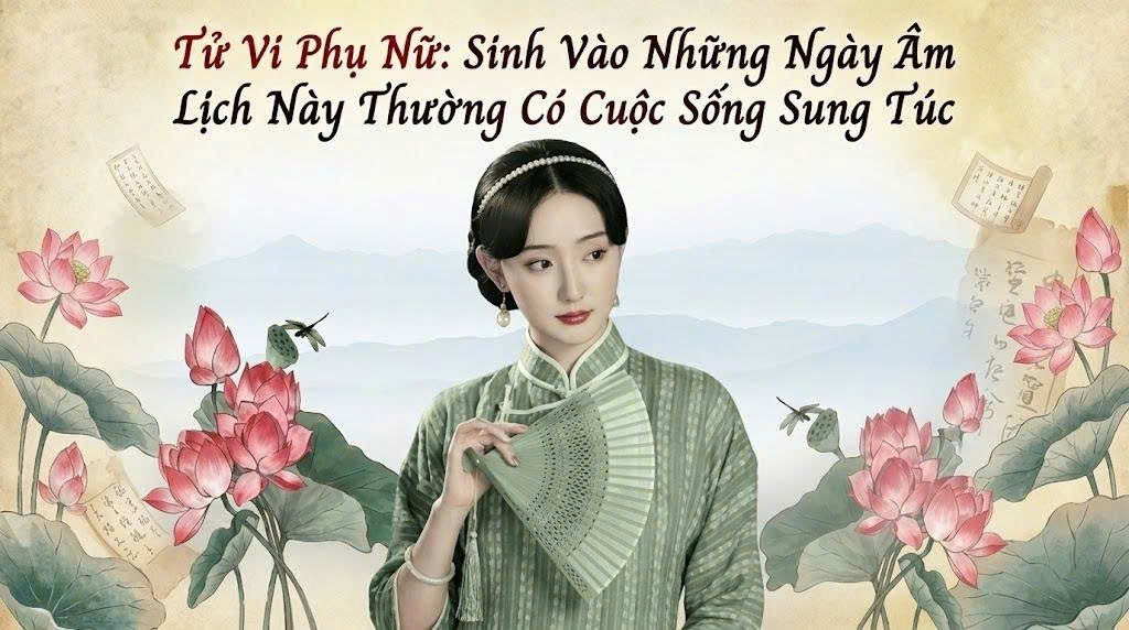 Tử Vi Phụ Nữ Sinh Vào Những Ngày Âm Lịch Này Thường Có Cuộc Sống Sung Túc